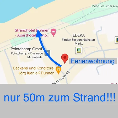 Traumhafte Seeküste In - Duhnen In 1a Lage Im Haus Elbe 1 !!! 50m Zum !!! Apartamento